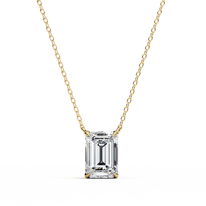 1.03 Emerald Solitaire Pendant