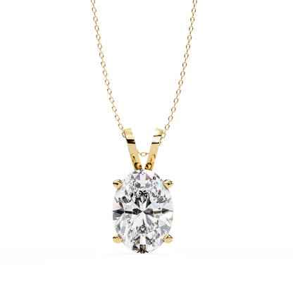 2.48 Carat Oval Solitaire Pendant
