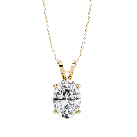 2.48 Carat Oval Solitaire Pendant