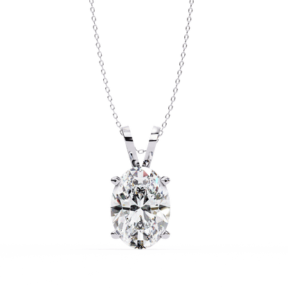 2.48 Carat Oval Solitaire Pendant
