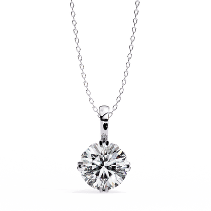 1.84 Carat Single Solitaire Round Pendant