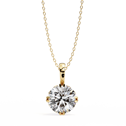 1.84 Carat Single Solitaire Round Pendant