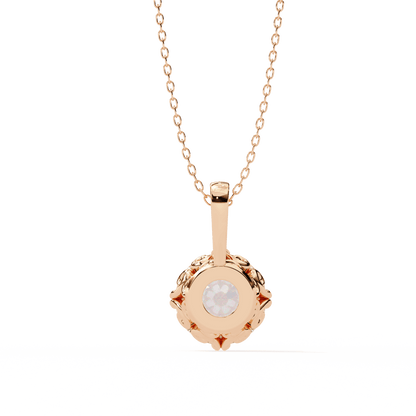 1.84 Carat Single Solitaire Round Pendant