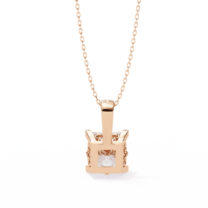 2.62 Carat Princess Large Solitaire Pendant