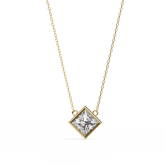 2.01 Carat Princess Solitaire Pendant