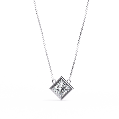 2.01 Carat Princess Solitaire Pendant