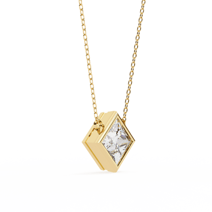 2.01 Carat Princess Solitaire Pendant