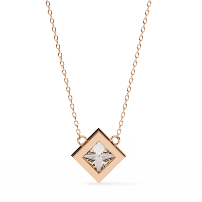 2.01 Carat Princess Solitaire Pendant