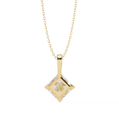 2.87 Carat Princess Solitaire Pendant