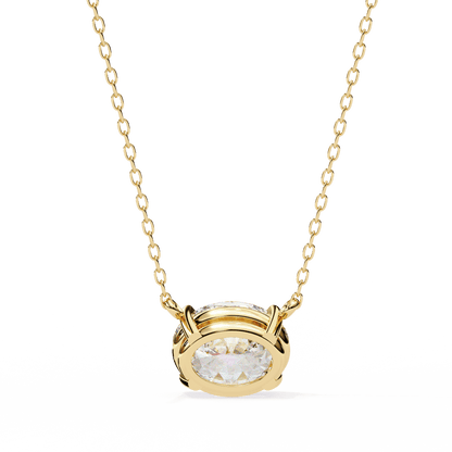 1.66 Carat Oval Solitaire Pendant