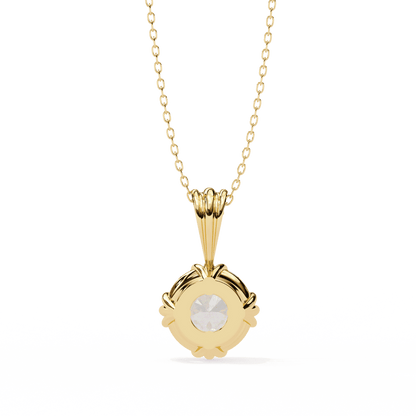 2.04 Carat Round Solitaire Pendant