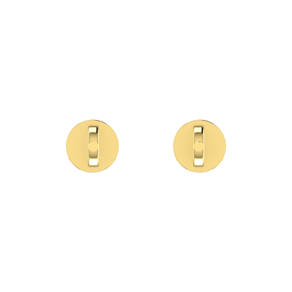 0.15 carat each 3 prong setting Round Diamond Earrings