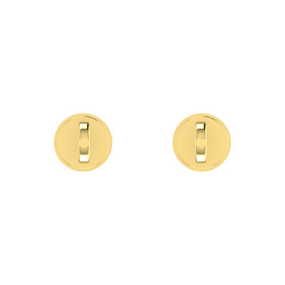 0.75 Carat each Bezel Round Diamond Earrings