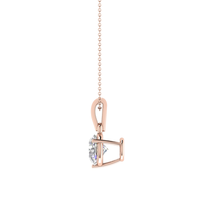 0.50 Carat 3 Prong setting Round Diamond Pendant