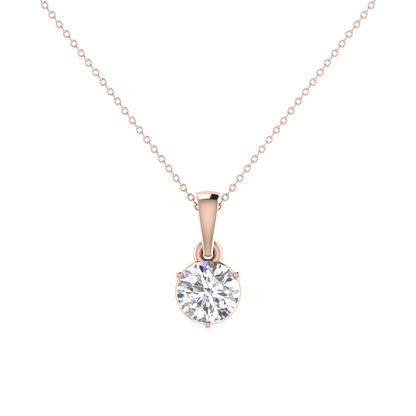 0.50 Carat 3 Prong setting Round Diamond Pendant