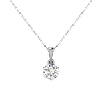 0.50 Carat 3 Prong setting Round Diamond Pendant