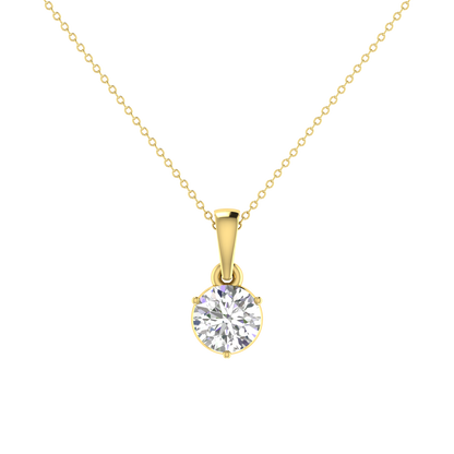 0.50 Carat 3 Prong setting Round Diamond Pendant