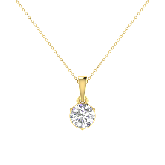 0.50 Carat 3 Prong setting Round Diamond Pendant