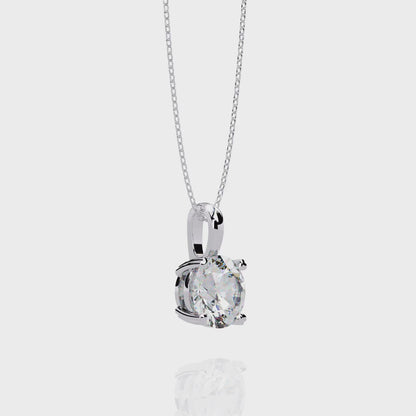 0.8 Carat Round Solitaire Pendant