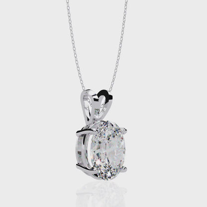 2.48 Carat Oval Solitaire Pendant