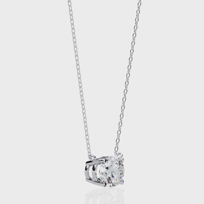 1.66 Carat Oval Solitaire Pendant