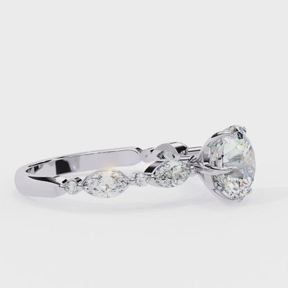 Soul Solitare Round Engagement Ring