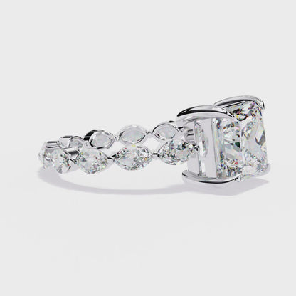Grande Princess Cut 2.64 Carat Solitaire Ring