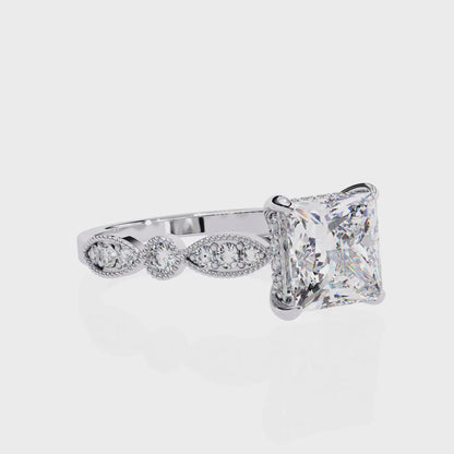 Prism Princess Cut 2.28 Carat Engagement Ring