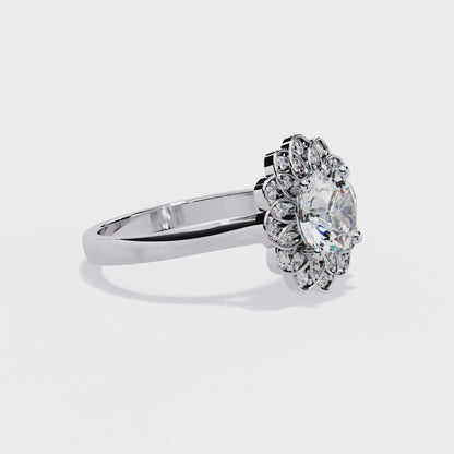 Soul Rose 1.45 Carat Round Engagement Ring