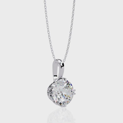 1.84 Carat Single Solitaire Round Pendant