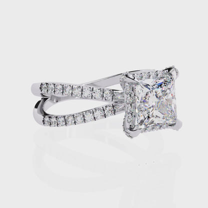 Dragon Princess Cut 2.03 Carat Solitaire Ring