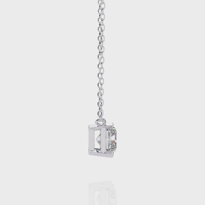 1.95 Carat Radiant Solitaire Pendant