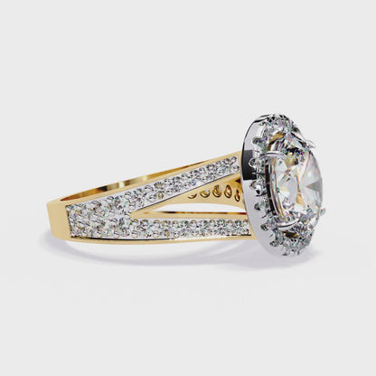 Bliss and Beauty Oval Engagement Ring