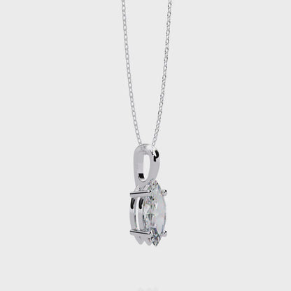 0.93 Carat Marquise Solitaire Pendant